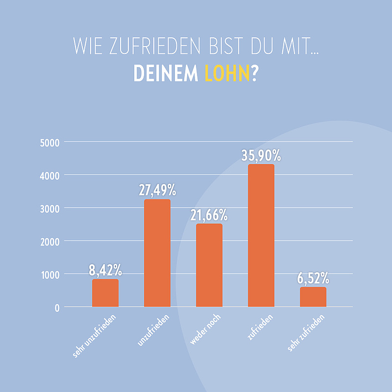 Wie zufrieden bist du mit deinem Lohn?